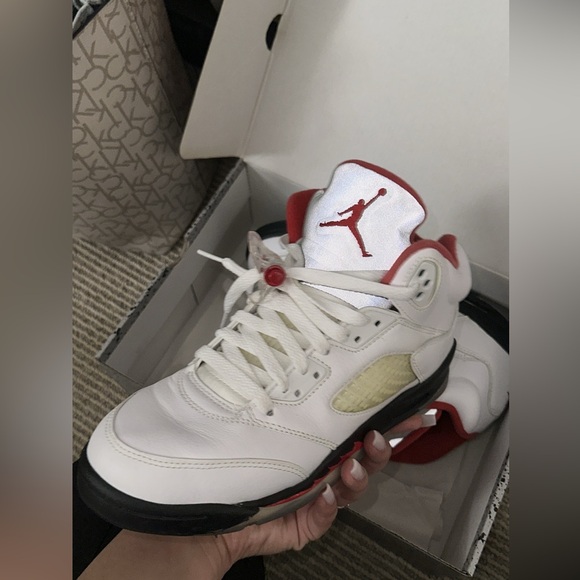 jordan retro 5 fire red size 7